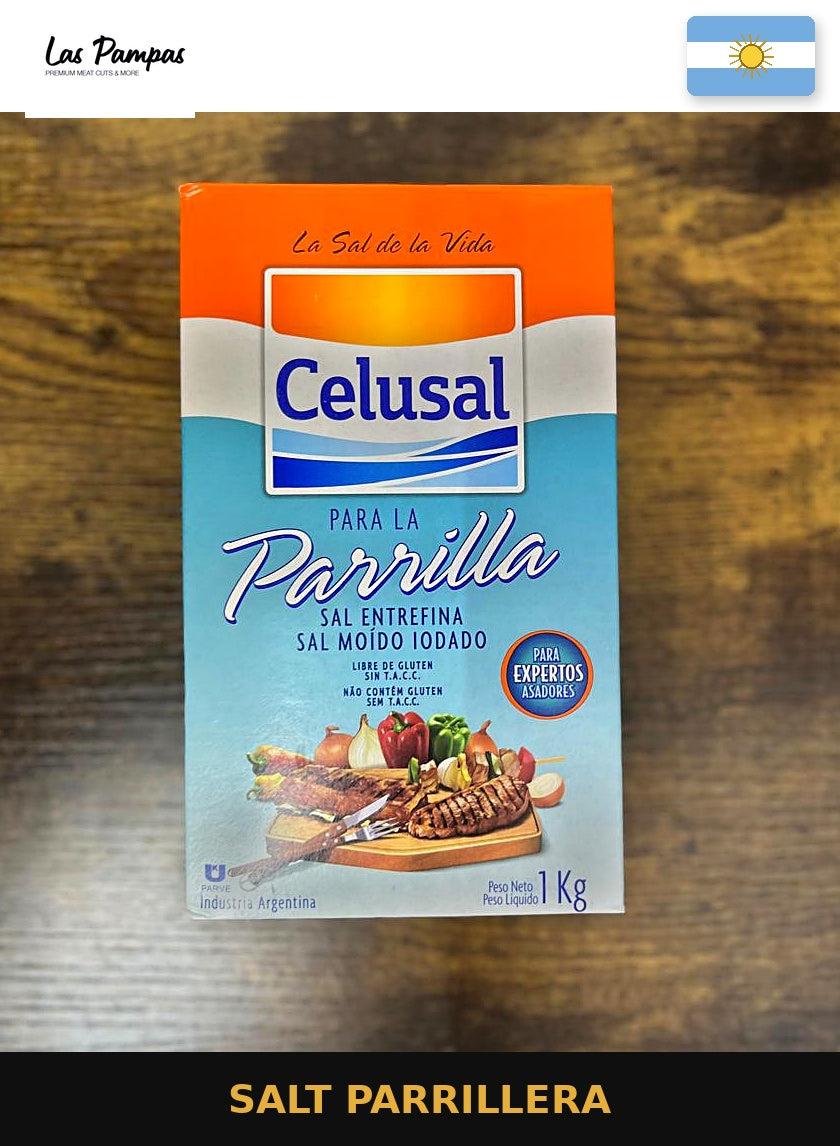 Salt parrillera for BBQ - Celusal 1kg