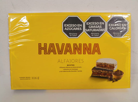 Havanna Alfajores Chocolate Mixtos (6 pieces)