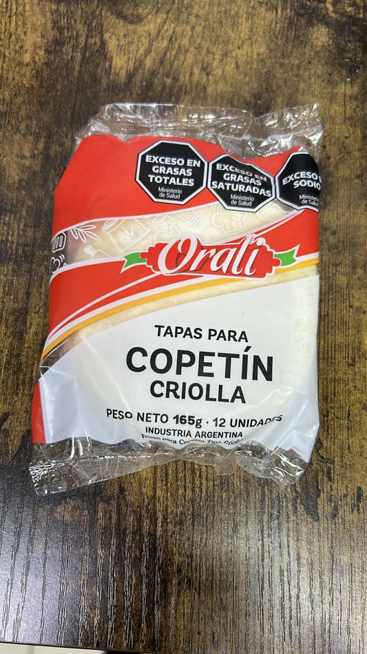 Orali Copetin 165g Empanada Dough " Tapas para Copetin"