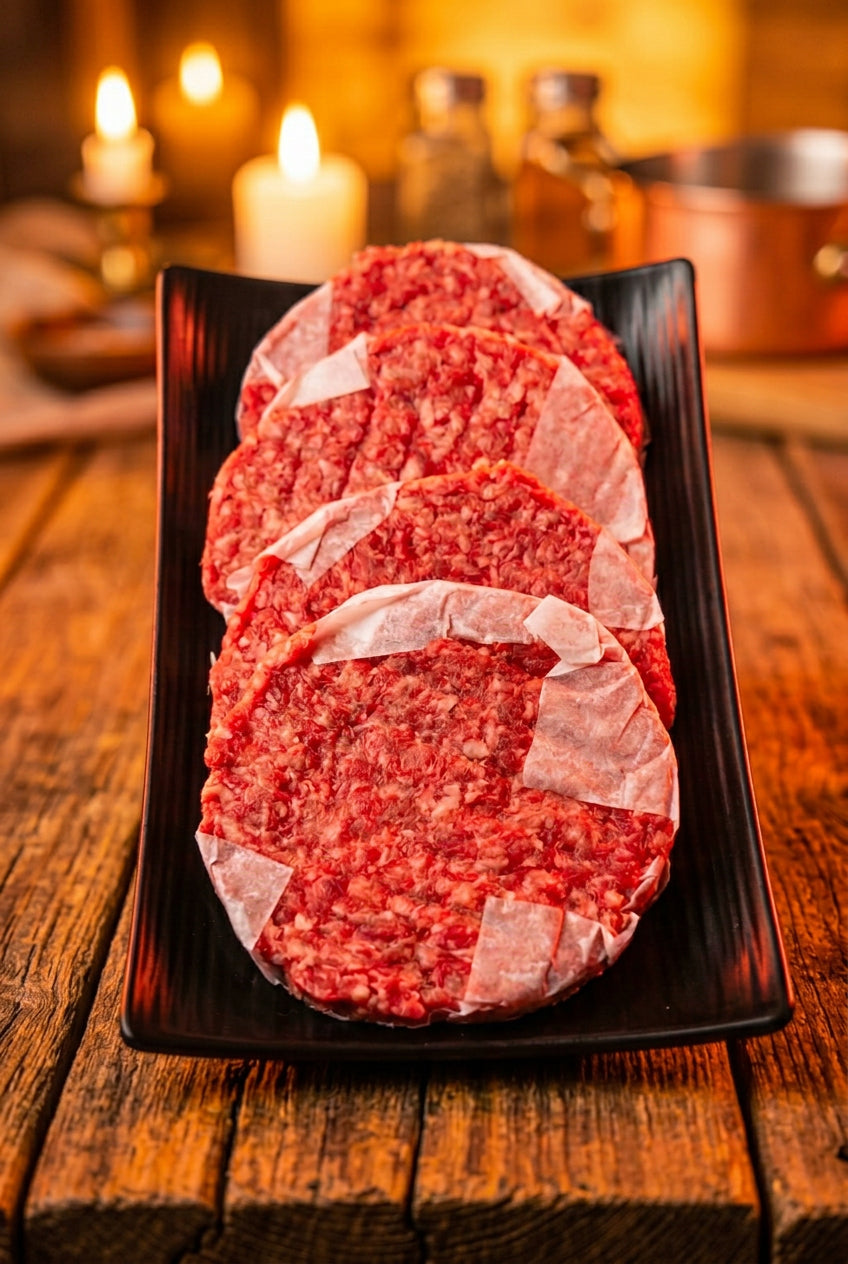 Limited Edition Flank Argentine Beef Burgers 140g x 4 (Frozen)