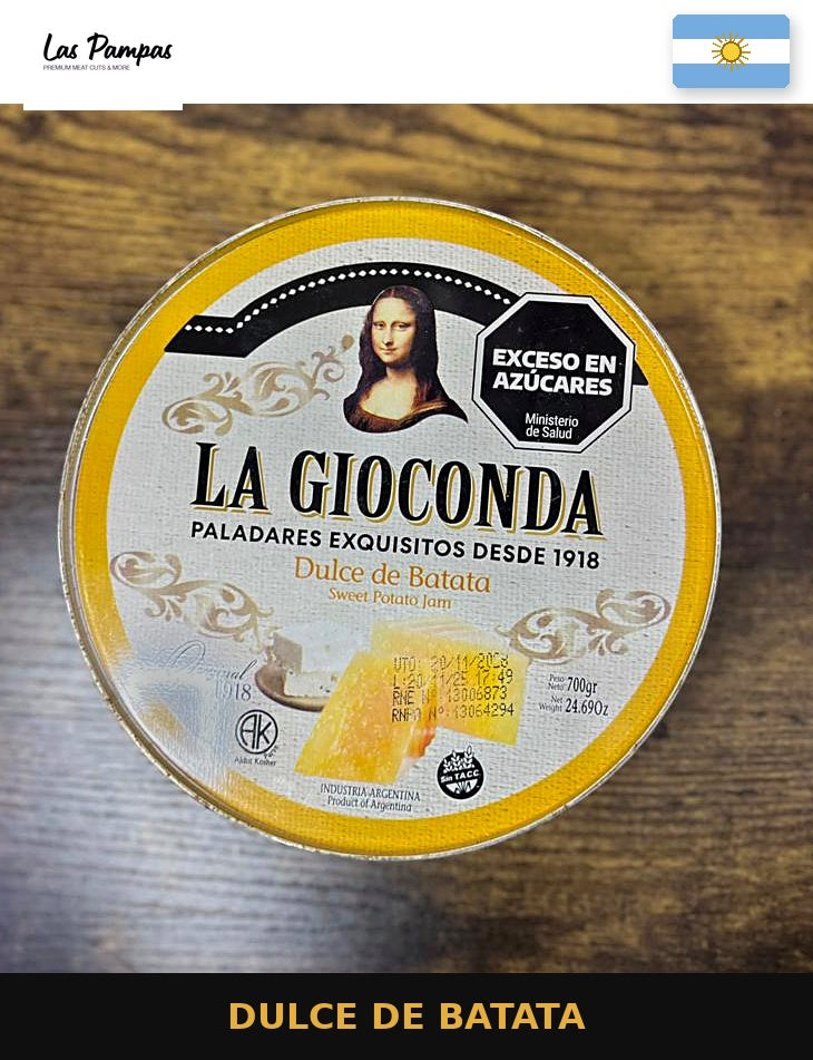 Dulce de batata 700grs - La gioconda