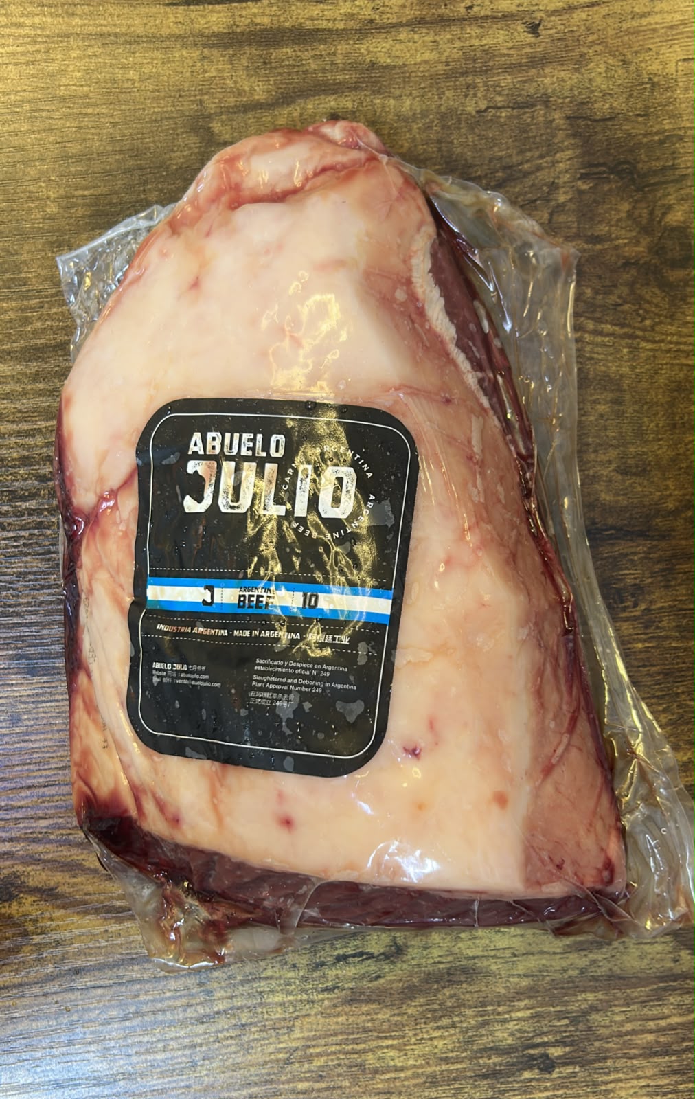 Rump Cap / Picanhia from 0.8-+ kg to 1.6 kg +- ARGENTINA HALAL (Abuelo Julio)