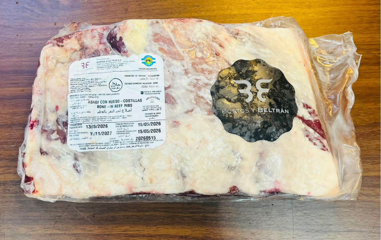 Full Short Ribs Costilla Ventana Frozen Argentina from 2kg to 3.2kg 135.00 per kg