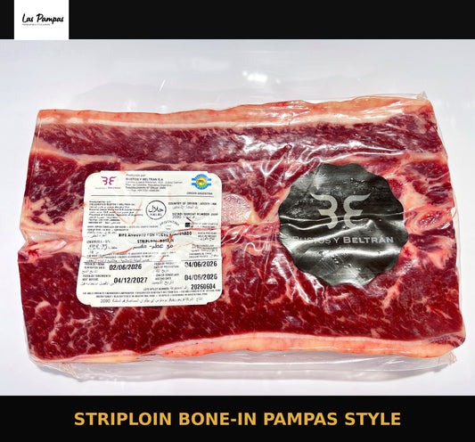 Striploin Bone-in Hueso Argentina frozen 1.3kg to 2.2kg 110.00 per kg