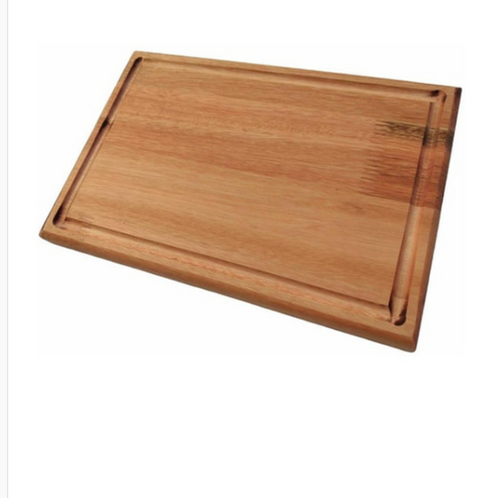 Tabla Plato de Algarrobo Con Ranura Carob/ Wooden Plate Perfect Cutting Board, 27 cm x 21 cm / 10.6" x 8.26"